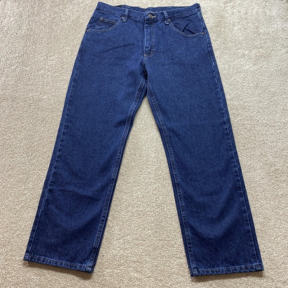Wrangler Other - Wrangler Jeans Mens 34x29 Blue Five Star Regular Fit Denim Straight Leg NWT